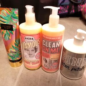 Body wash/ shower gel, lotion